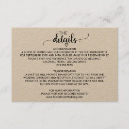 Simple Kraft Calligraphy — Kaart