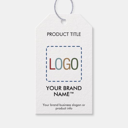 Simple Kraft Logo Modern Clothing Pro Price Label Cadeaulabel (Voorkant)