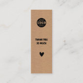 Simple Kraft Paper Bladwijzer Kaart Mini Visitekaartje (Achterkant)