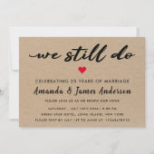 Simple Kraft Texture Vow Renewal Kaart (Voorkant)