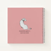 Simple Labrador Dog Art Pink Gratitude Journal Notitieboek (Achterkant)