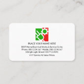 Simple Lampshade lights Powers Your Business Name Visitekaartje (Achterkant)