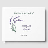Simple Lavender Wedding Gastenboek (Voorkant)