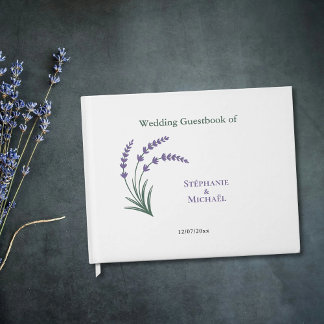 Simple Lavender Wedding Gastenboek
