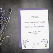 Simple Lavender Wedding