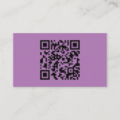 Simple Lavender Wedding Website Enclosure Kaart (Achterkant)