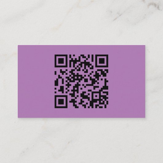 Simple Lavender Wedding Website Enclosure Kaart (Achterkant)