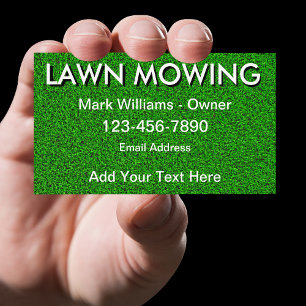 Simple Lawn Mowing Services Visitekaartje