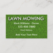 Simple Lawn Mowing Services Visitekaartje (Voorkant)