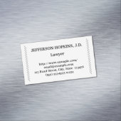 Simple Lawyer Magnetic Visitekaartje Magnetisch Visitekaartje (Voorbeeld)