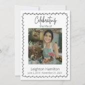 Simple Leaf Funeral Celebration of Life Programma (Voorkant)