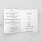 Simple Leaf Funeral Obituary Order of Service Programma (Binnen)