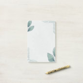 Simple Leaf Pattern Post-it Notes (Op bureau)