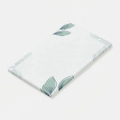 Simple Leaf Pattern Post-it Notes (Schuin)