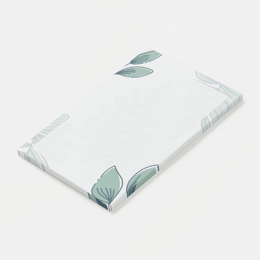 Simple Leaf Pattern Post-it Notes (Schuin)