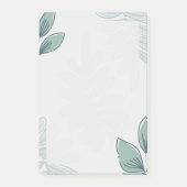 Simple Leaf Pattern Post-it Notes (Voorkant)
