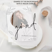 Simple Leaf Photo Afstudeerder Afstuderen Aankondi Aankondiging