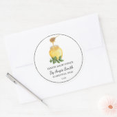 Simple Lemon Balm Infused Honey Label (Envelop)