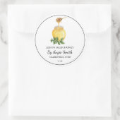 Simple Lemon Balm Infused Honey Label (Tas)