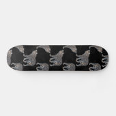 Simple Leopard Animal Black Patroon Persoonlijk Skateboard (Horizontaal)