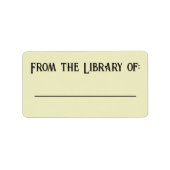 Simple Library Label (Voorkant)