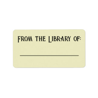 Simple Library Label