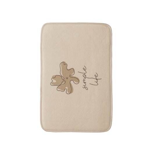 Simple Life Minimalism Bath Mat (Voorkant Verticaal)