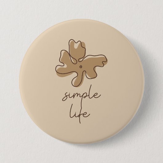 Simple Life Minimalism Button (Voorkant)