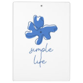 Simple Life Minimalism Clipboard Klembord (Achterkant)