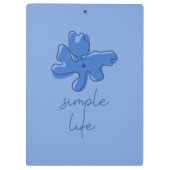Simple Life Minimalism Clipboard Klembord (Achterkant)