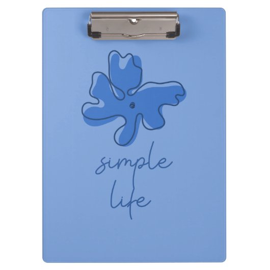 Simple Life Minimalism Clipboard Klembord (Voorkant)
