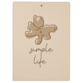 Simple Life Minimalism Clipboard Klembord (Achterkant)