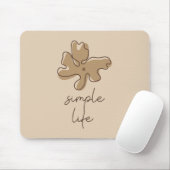 Simple Life Minimalism Mousepad Muismat (Met muis)