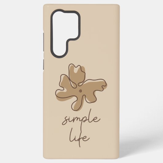 Simple Life Minimalism Samsung Galaxy Hoesje (Achterkant)