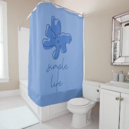 Simple Life Minimalism Shower Curtain Douchegordijn