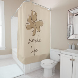 Simple Life Minimalism Shower Curtain Douchegordijn