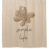Simple Life Minimalism Shower Curtain Douchegordijn (Voorkant)
