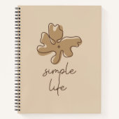 Simple Life Minimalism Spiral Notebook Notitieboek (Voorkant)