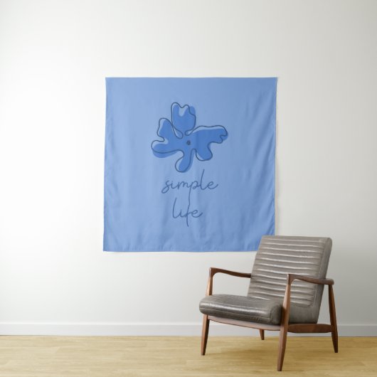 Simple Life Minimalism Tapestry Wandkleed (In situ)