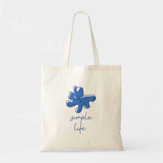 Simple Life Minimalism Tote Bag (Voorkant)