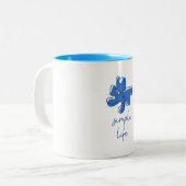 Simple Life Minimalism Tweekleurige Koffiemok (Voorkant links)