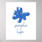 Simple Life Minimalism Wall Art Poster (Voorkant)