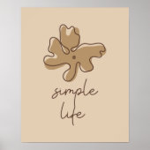 Simple Life Minimalism Wall Art Poster (Voorkant)