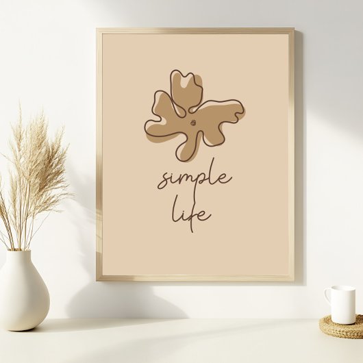 Simple Life Minimalism Wall Art Poster