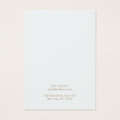 Simple Light Blue Earring Jewelry Display Kaart (Achterkant)