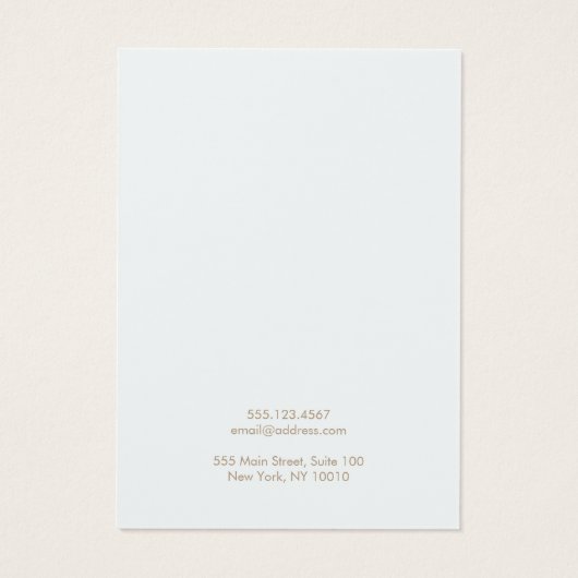 Simple Light Blue Earring Jewelry Display Kaart (Achterkant)