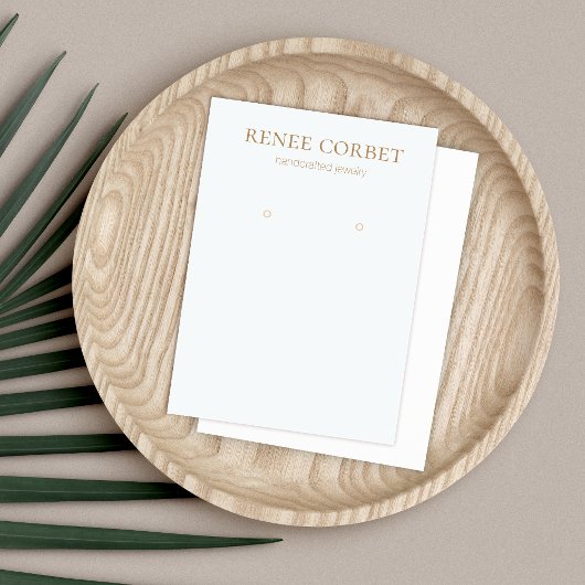 Simple Light Blue Earring Jewelry Display Kaart