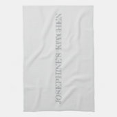 Simple Light Grey Personalized Modern Chic Theedoek (Verticaal)