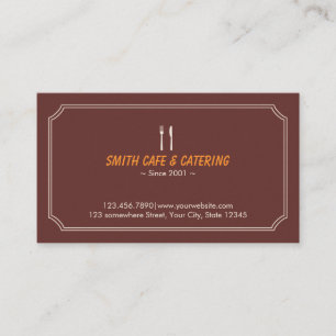 Simple Lijst Cafe & Catering Visitekaartje