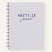Simple Lila Gratitude Journal Notitieboek (Voorkant)